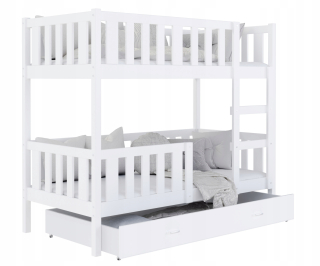 AJKmeble BOBO 11 posteľ 84 x 164 cm biela